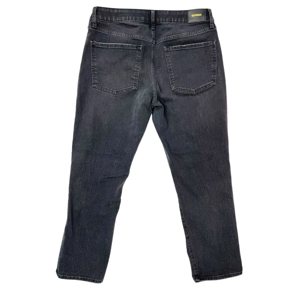 Express Boyfriend Mid Rise Ankle Jeans Distressed Size 10 - Picture 2 of 11
